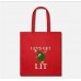 Let's Get Lit Funny Ugly Sweater Christmas Tree Red Tote Bag